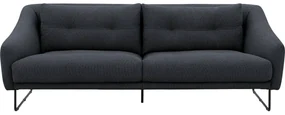Goossens Excellent Bank Gs-2105 blauw, stof, 3-zits, elegant chic