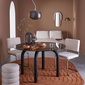 Set van 2 bouclette stoelen, Sarva