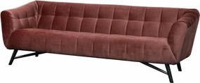 3 zitsbank - Rang - velours Juke carmine 36