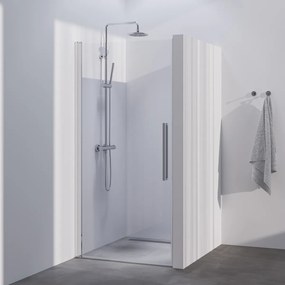 Brauer Season nisdeur met draaideur 60cm chroom