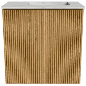 Mondiaz Joya DLux 40cm toiletmeubel oak met wastafel faye rechts zonder kraangat opalo