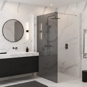 Walk-in douchewand Rea Flexi Grey / Chrome 90