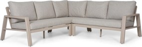 Hoek loungeset 5 personen Aluminium Zand/Beige  Lifestyle Garden Furniture Melone