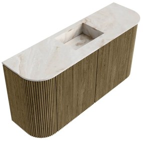 Mondiaz Joya DLux 85cm toiletmeubel ronding links/rechts dusk met wastafel faye midden 1 kraangat frappe