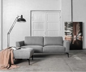 2 zitsbank - Tulp - stof Sorro lichtgrijs 90