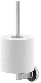 Tiger Cooper Reserverolhouder - 2 rollen - geborsteld RVS/zwart 800225