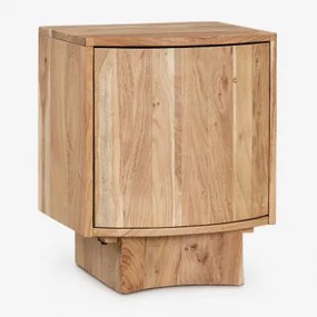 Set Van 2 Nachtkastjes 40x35 Cm In Atlanta Hout Rustiek Acaciabruin - Sklum