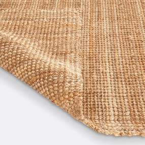 XL rechthoekig vloerkleed in jute, Aftas