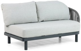 Hoek loungeset 5 personen Aluminium/rope Grijs  Santika Furniture Santika