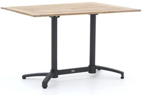 Inklapbare tafel Bellagio  | Rechthoekig  | Tuintafel Teakhout | 140x80cm | 4 personen | Kees Smit Tuinmeubelen