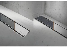 Easy Drain Compact TAF afvoergoot enkele plaat 120cm 50mm met Zero design rooster RVS edcomtaf1200-50