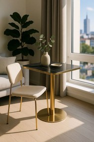 Tafel Firro Vierkant 70cm Goud