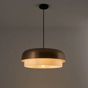 Metalen hanglamp met mokka afwerking, Clepsos