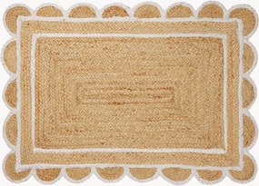 Juten deurmat Scallop
