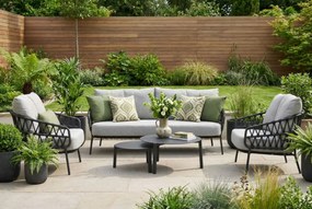 Stoel en Bank Loungeset 5 personen Aluminium/Rope Grijs  4 Seasons Outdoor Seasons