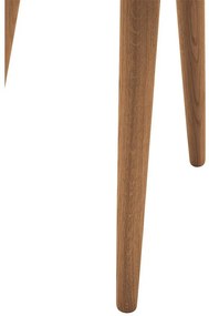 Goossens Hoektafel Bjarte, hout eiken blank, stijlvol landelijk, 50 x 45 x 50 cm
