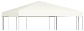 vidaXL Prieeldak 310 g/m² 3x3 m crèmewit