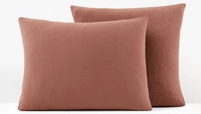 Dubbelzijdige kussensloop in gewassen linnen en gewassen katoen, Annaba