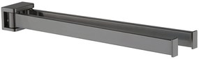 Plieger Altea 2 armige handdoekhouder 36 cm geborsteld gunmetal