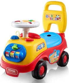 VEVOR Loopauto voor peuters, leeftijd 1-3 jaar, Raceauto, Rijdend speelgoed voor peuters om te zitten en te staan, Klassieke Loopauto voor kinderen met muziekstuur, claxon en opbergruimte onder de stoel, Rijdend speelgoed voor jongens en meisjes