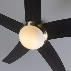 Plafondventilator goud met afstandsbediening - Cool Modern E14 rond Binnenverlichting Lamp