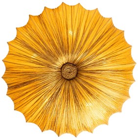 Japandi plafondlamp goud 60cm 5-lichts - Plu