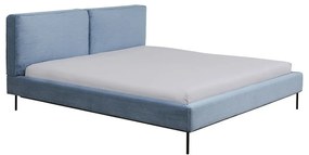 Kare Design East Side Gestoffeerd Bedframe Blauw Stof 180 Cm