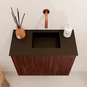 Mondiaz Joya 50cm toiletmeubel ruby met wastafel faye rechts zonder kraangat urban