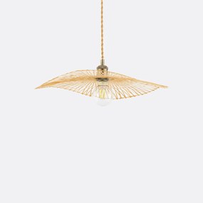 Luchtige hanglamp in bamboeØ50 cm, Ezia
