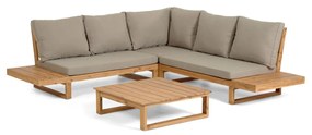 Kave Home Flaviina Loungeset Hoekbank Acaciahout