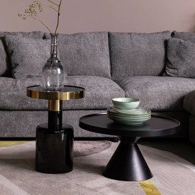 Zuiver Floss Ronde Salontafel Van Aluminium Zwart - 60 X 60cm.