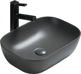 Mexen Rita opbouwwastafel 45 x 32 cm, donkergrijs mat - 21084571