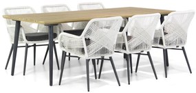 Tuinset 6 personen 240 cm Rope Wit Lifestyle Garden Furniture Advance/Montana