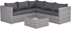 Garden Impressions Lyon loungeset 4-delig - grijs