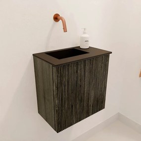 Mondiaz Joya 40cm toiletmeubel shadow met wastafel faye links zonder kraangat urban