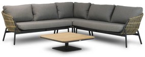 Hoek loungeset  Aluminium/wicker Taupe 5 personen Coco Nathan/Ralph