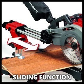 Einhell TE-SM 36/10 L Li Solo - Accu Radiaal-, Afkort-/Verstekzaag -Ø254 mm - Power X-Change