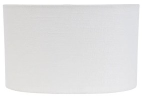 Stoffen Linnen lampenkap wit ovaal 25/16/15 Modern