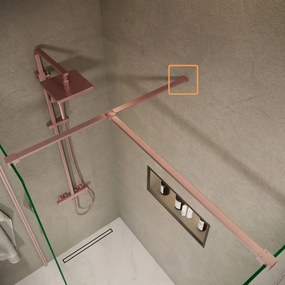 Saniclear Redro muur bevestiging geborsteld koper