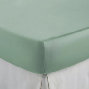 Hoeslaken in katoensatijn, omslag 30 cm, Opale