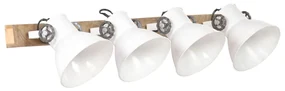 vidaXL Wandlamp industrieel E27 90x25 cm wit