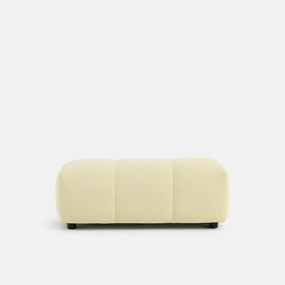 XL poef, in gewatteerde stof, lengte 109 cm, NURIA