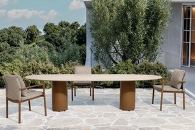4 Seasons Outdoor Safina tuinset amber met Colorado tafel met keramisch blad 240 x 105 cm  Tuinset    beige weerbestendig