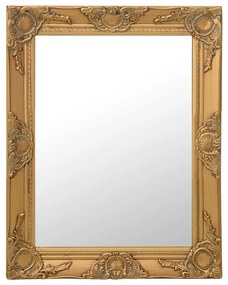 vidaXL Wandspiegel barok stijl 50x60 cm goudkleurig