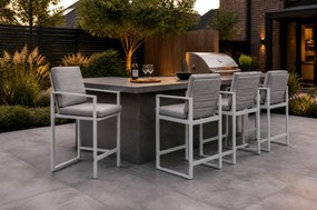 Barstoel Aluminium Wit Santika Zaga  wit