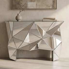 Design Sidetable Spiegelglas - 126 X 38.5cm.