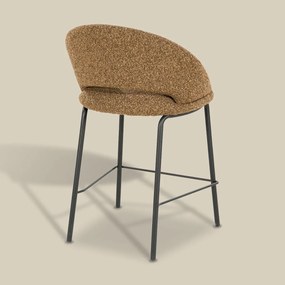 Barkruk Met Zwart Onderstel Bruin