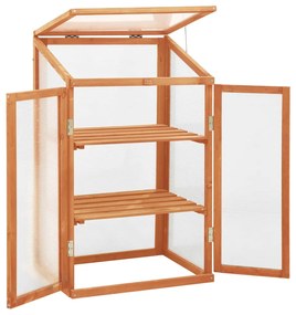 vidaXL Broeikas 60x45x100 cm vurenhout