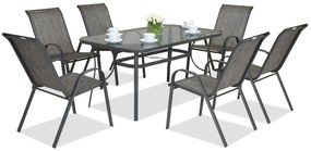 Dining tuinmeubels Modena Grijs voor 6 personen Garden Point