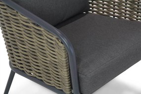 Lifestyle Garden Furniture Enchante Loungeset (stoel-bank Loungeset) Aluminium/wicker Grijs 3-delig